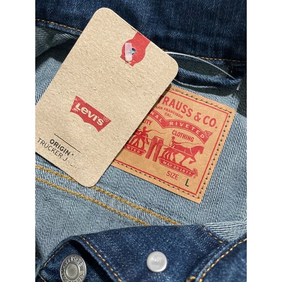 Levis Womens Blue Denim Trucker Jacket Size Large NWT - Picture 5 of 5